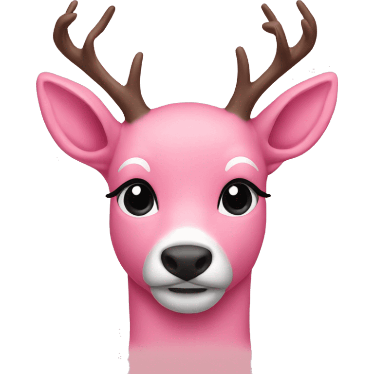 pink dear emoji