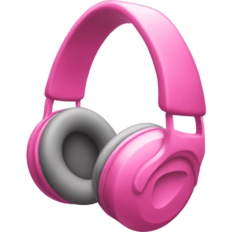 Pink headphones  emoji