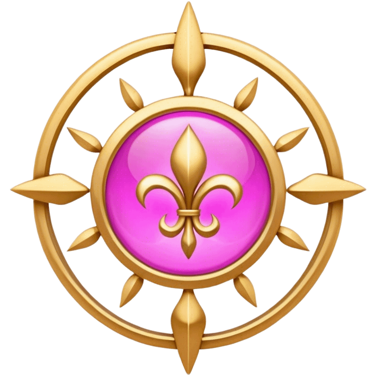 Pink gold spirituality emoji