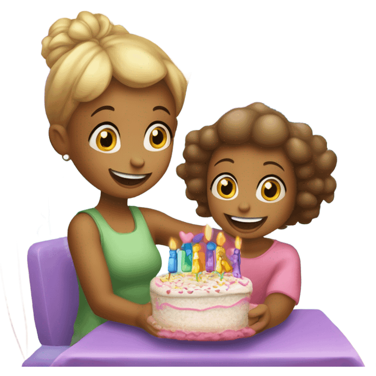 Thank you mommy for lil sister , birthday  emoji