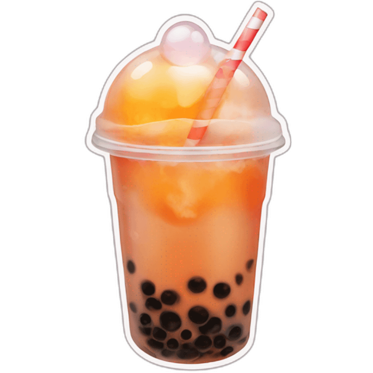 fire bubble tea emoji