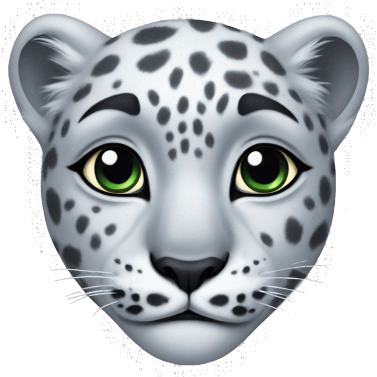 snow leopard  emoji