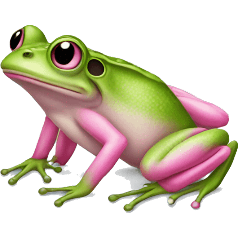 frog with pink wings emoji