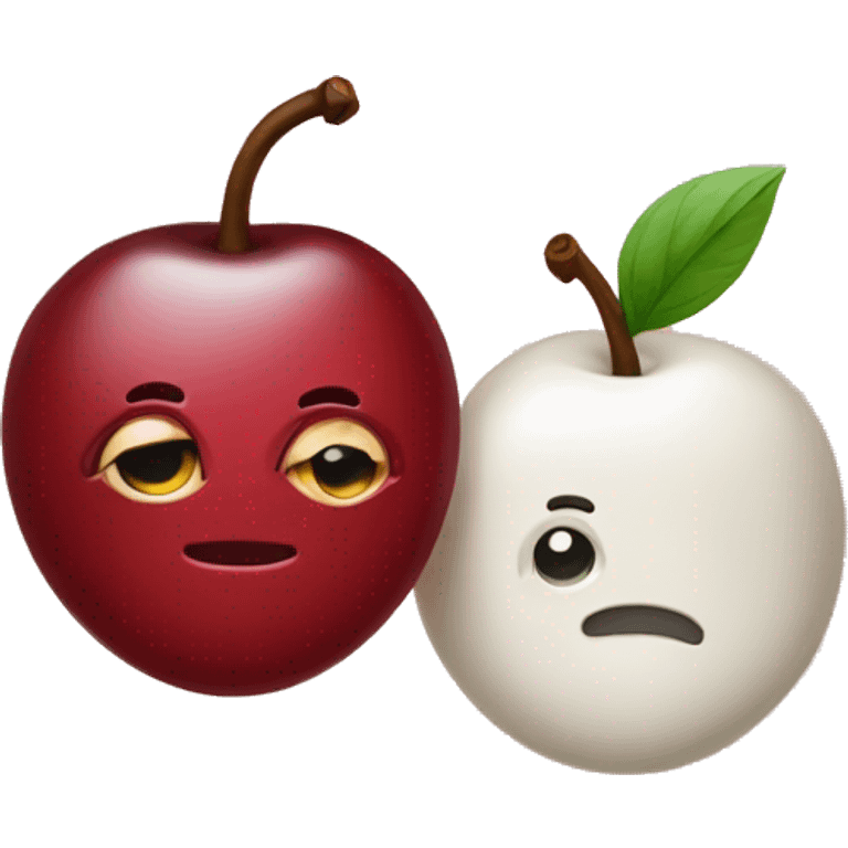 Cherry and vanilla  emoji