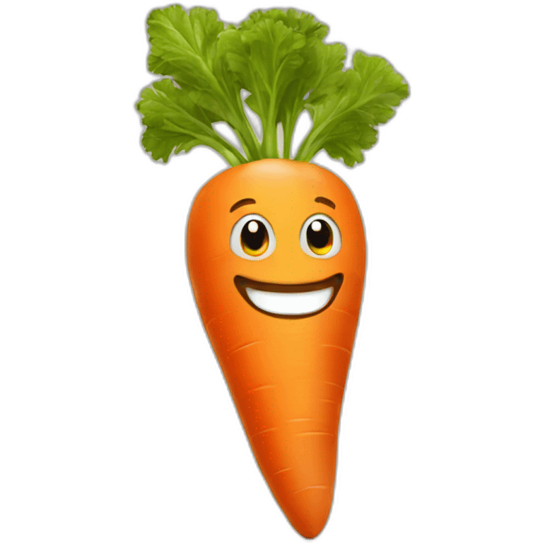 smiling carrot emoji