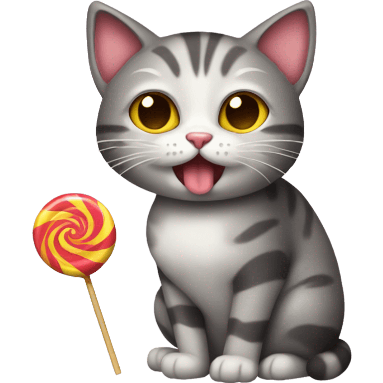 Cat with a lollipop  emoji