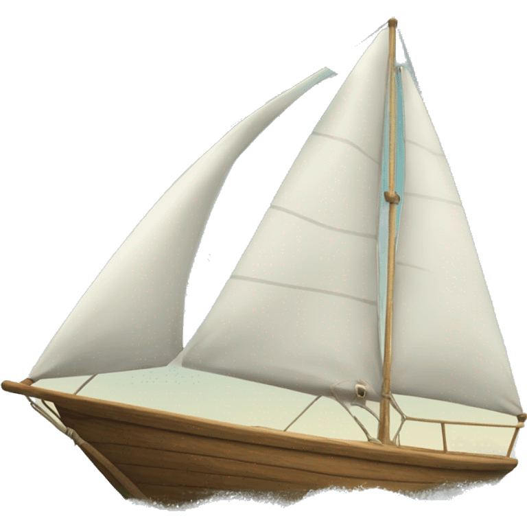 Sailing boat in the ocean emoji