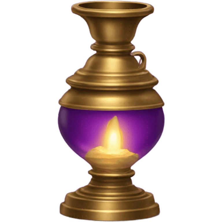 genie coming out of the lamp purple emoji