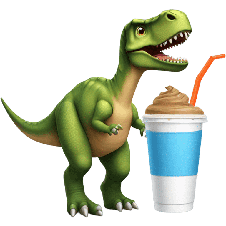 Dino Ice coffee  emoji