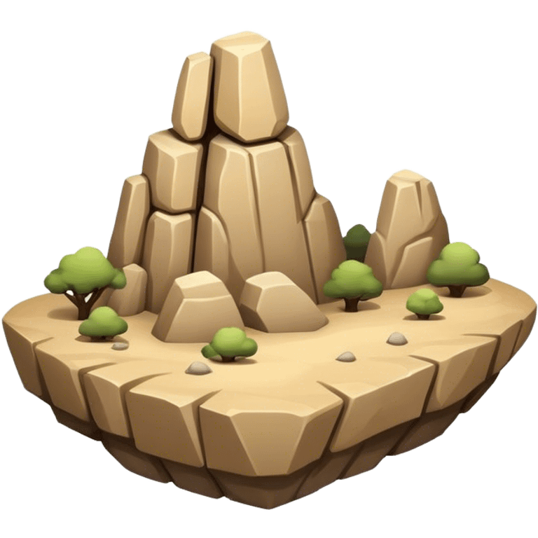 rock formation emoji