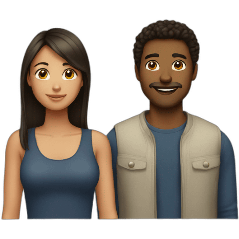 Girl and guy emoji