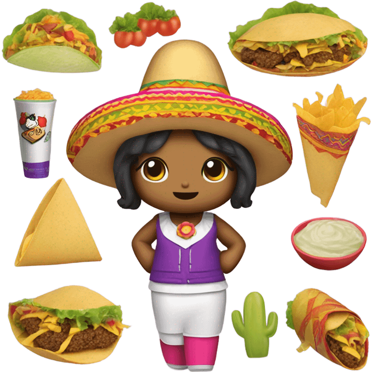 taco bell hello kitty  emoji