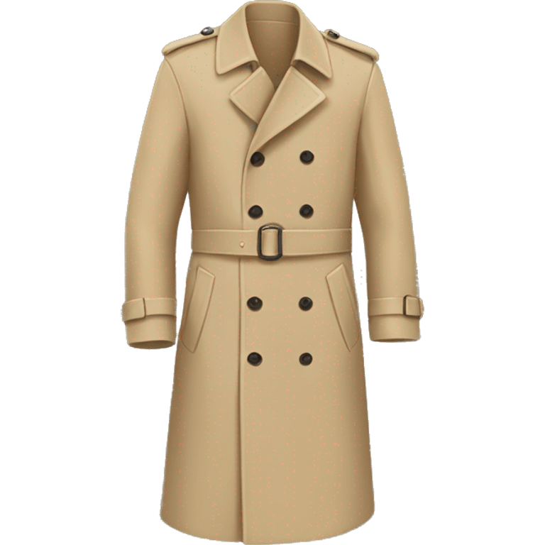 beige trench coat emoji