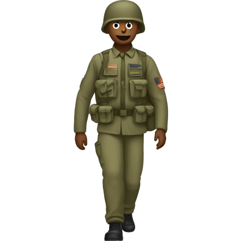 army man walking emoji