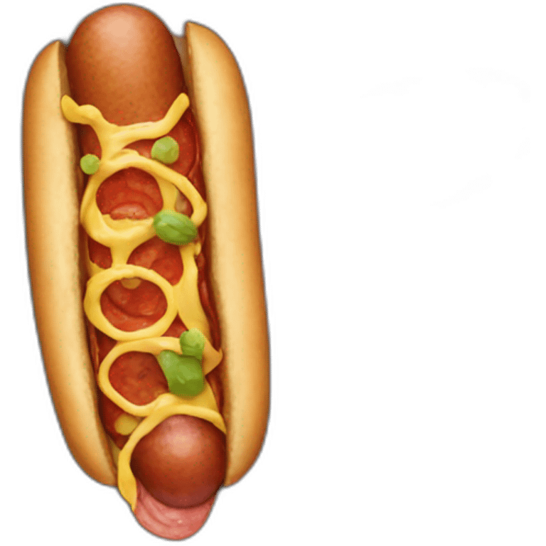 hot dog pizza emoji