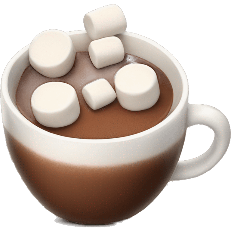 Hot chocolate with marshmallows  emoji