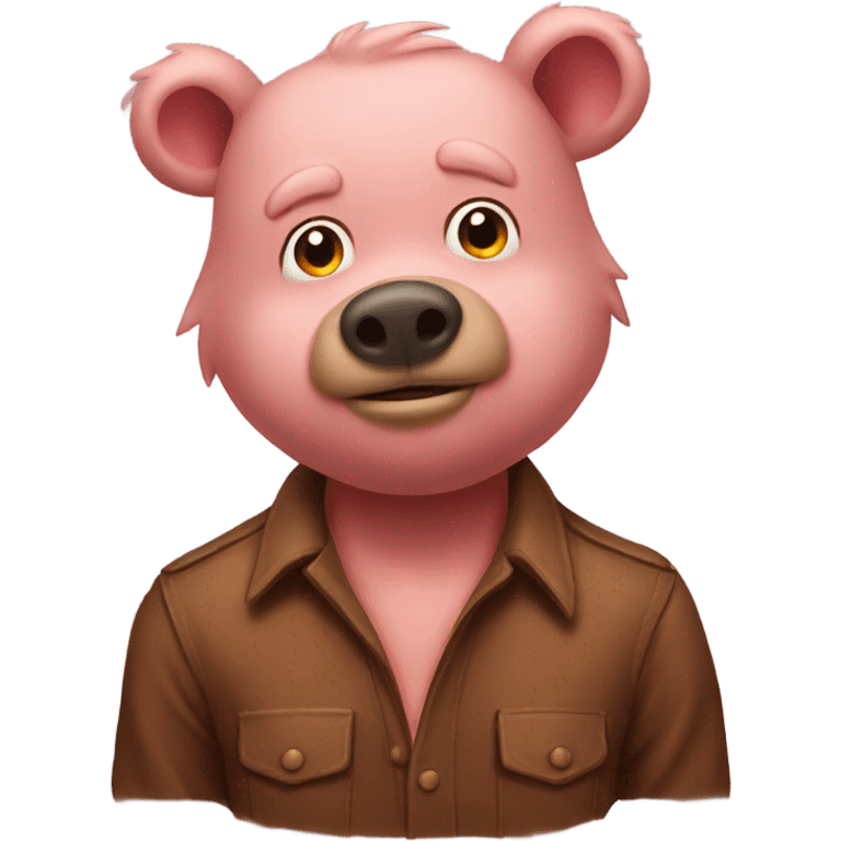 Man bear pig emoji