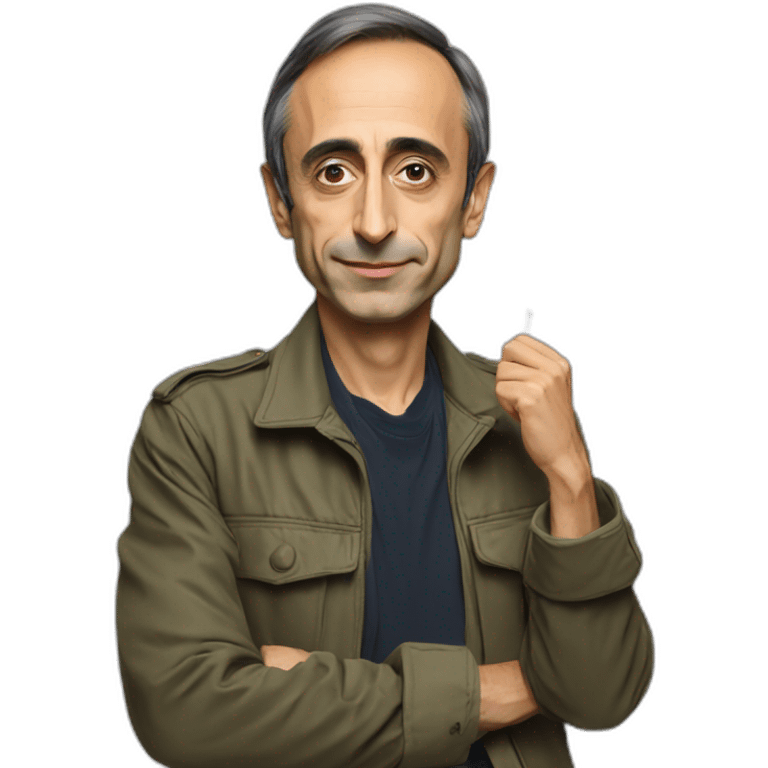 Éric Zemmour with rainbow flag emoji