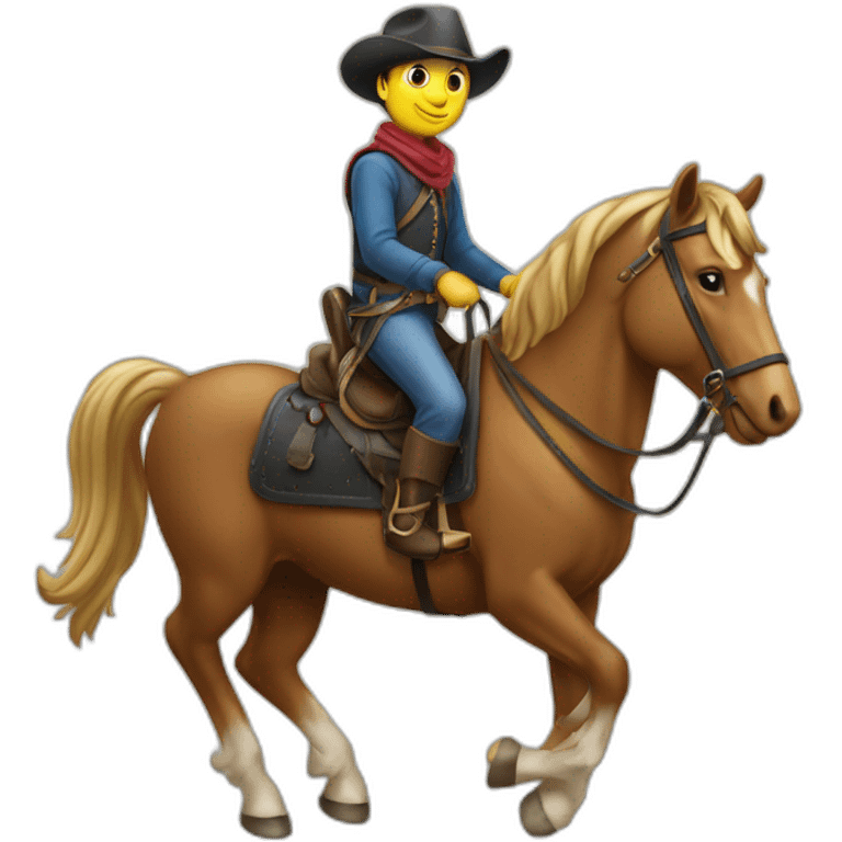 Souris sur un cheval emoji