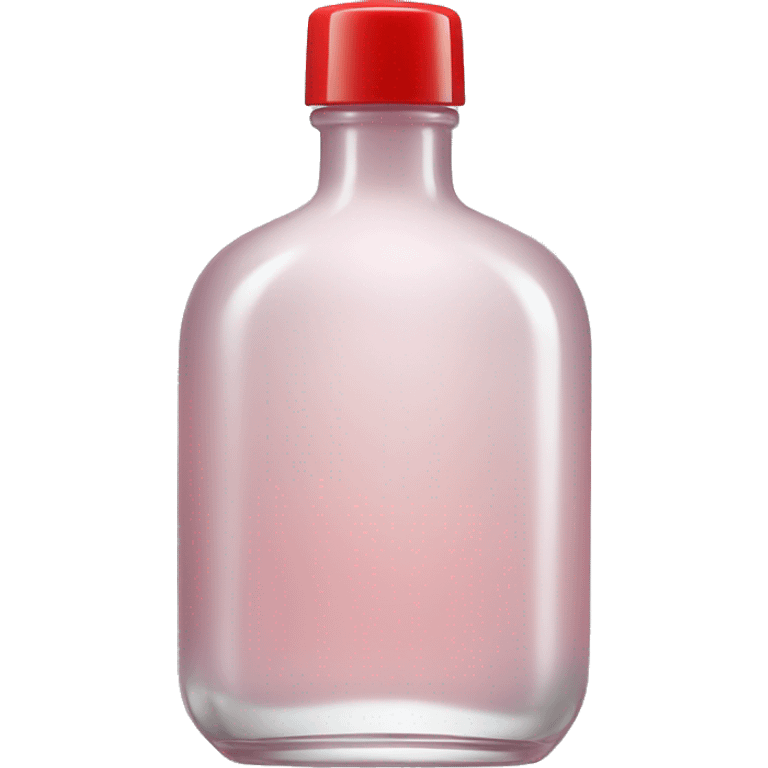 glossier perfume bottle with red cap emoji