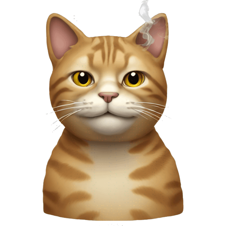 Cat smoking  emoji