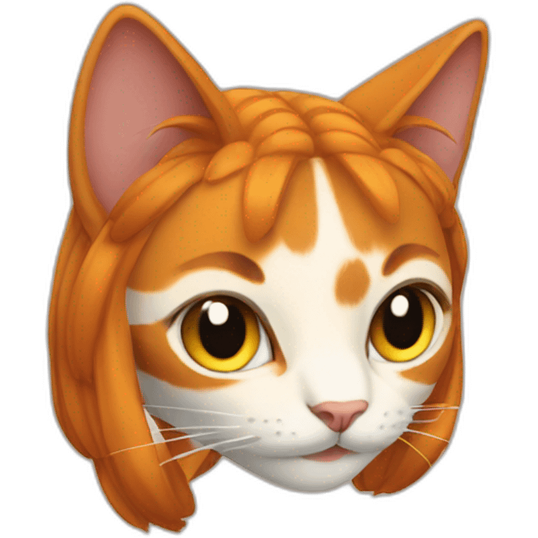 Cat with malon on head emoji