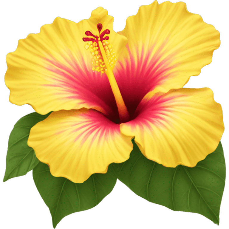 Yellow hibiscus  emoji