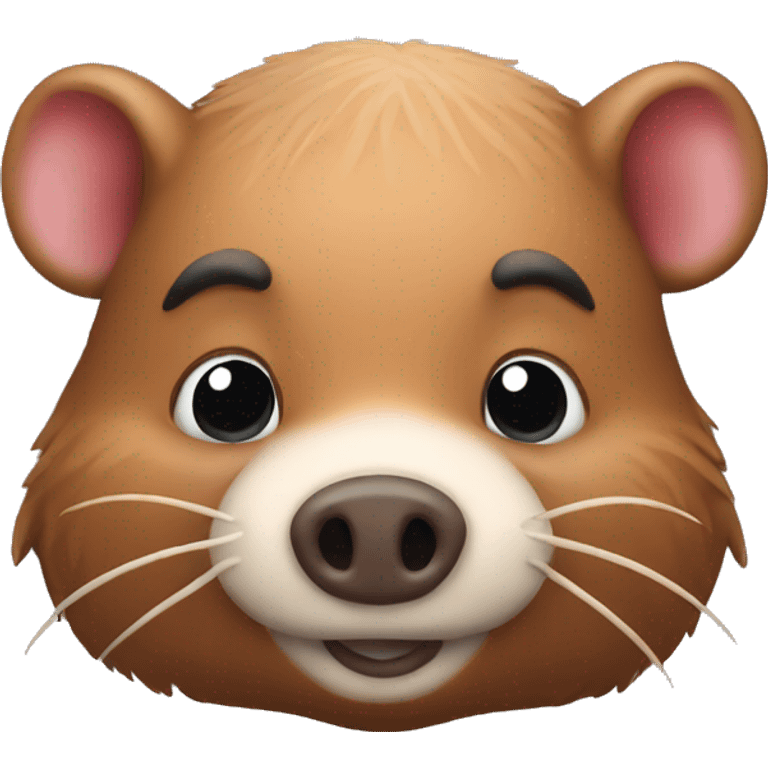 Beaver pig emoji