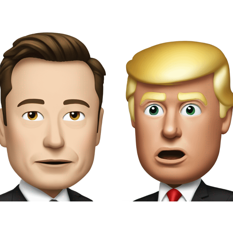 elon musk and trump emoji