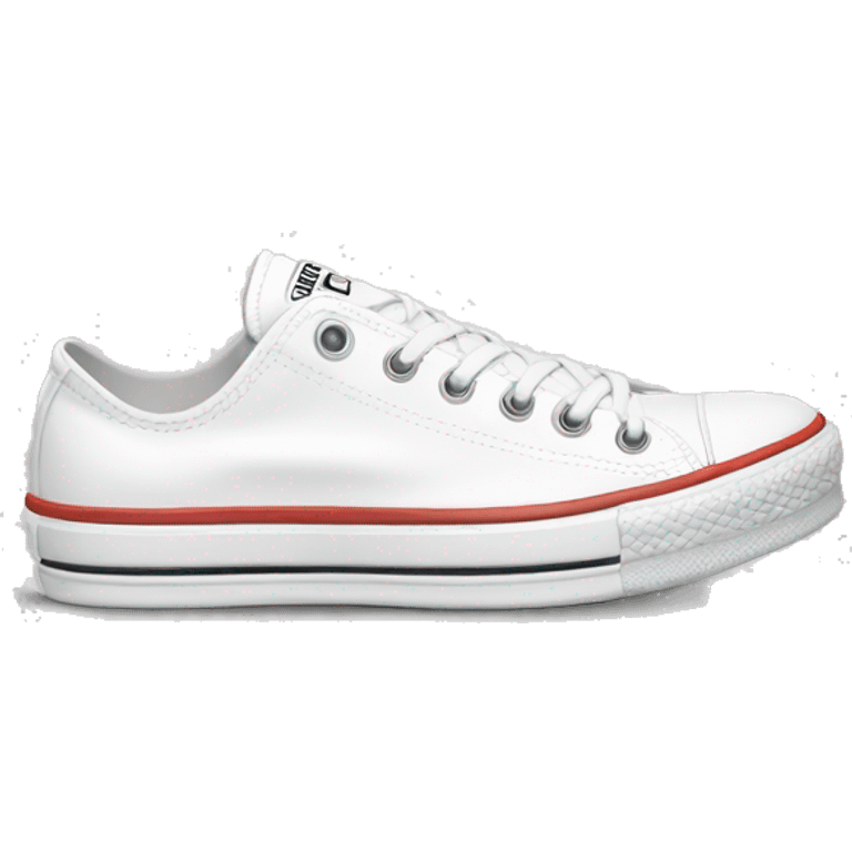 white low top platform converse emoji