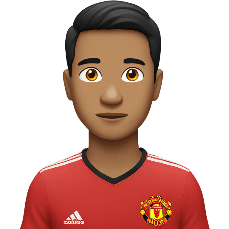 Filipino wearing a manchester united shirt emoji