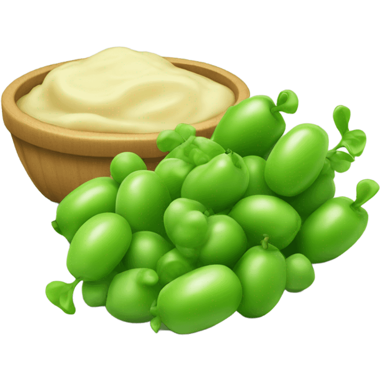 Applesauce and peas emoji