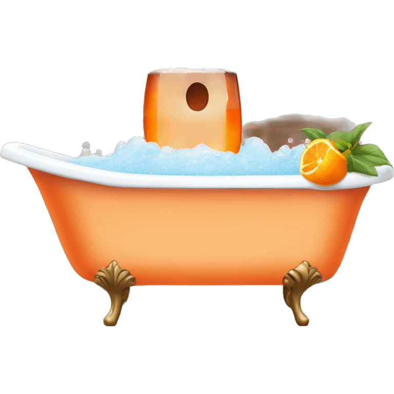 Aperol spritz bathtub emoji