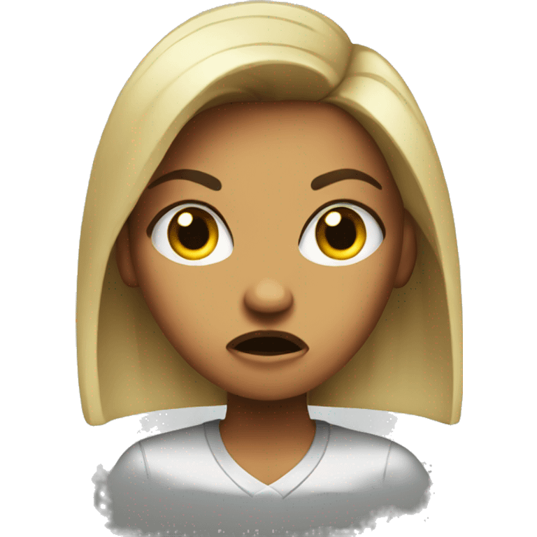 Angry girl boss emoji