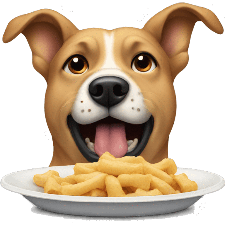 DOG EATING emoji