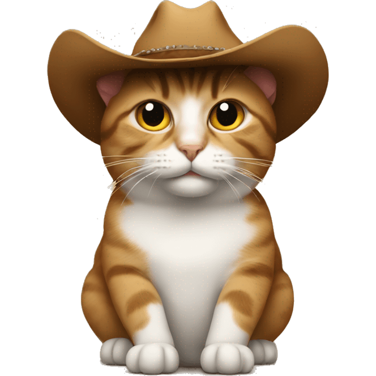 Cat with cowboy hat emoji