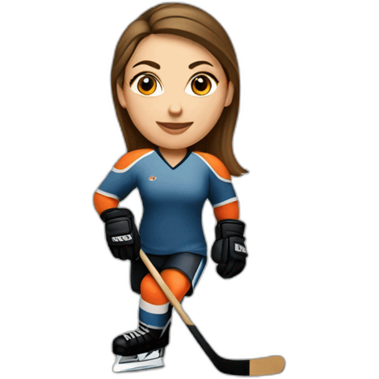 hockey woman emoji