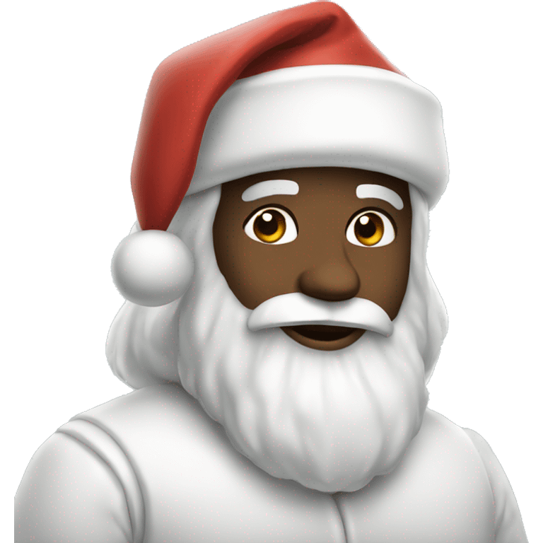 aesthetic white santa claus emoji