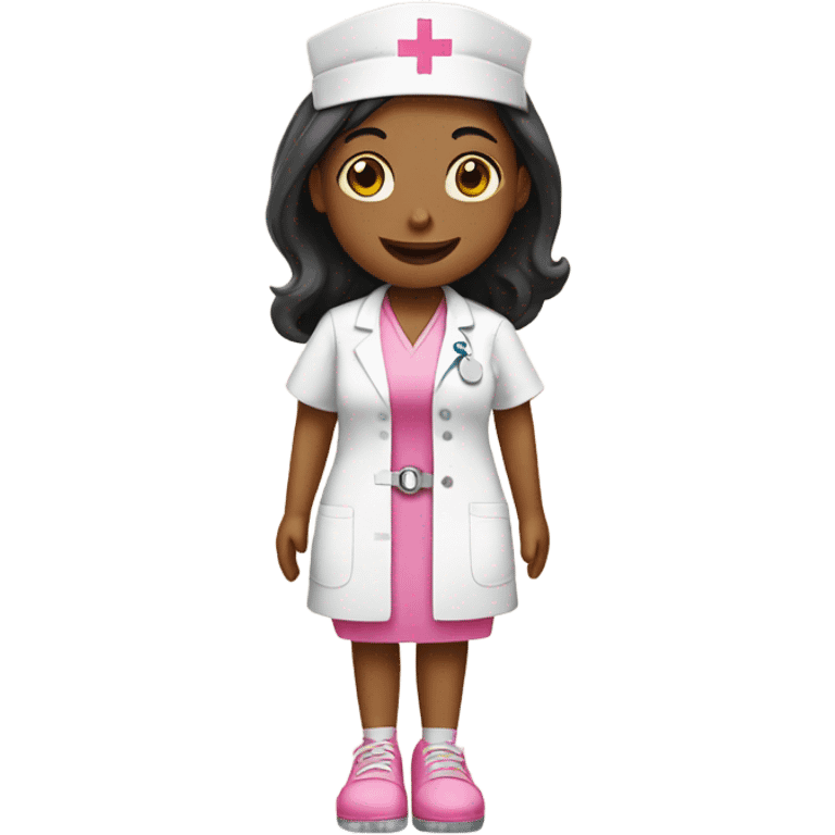 Nurse with pink platforms emoji