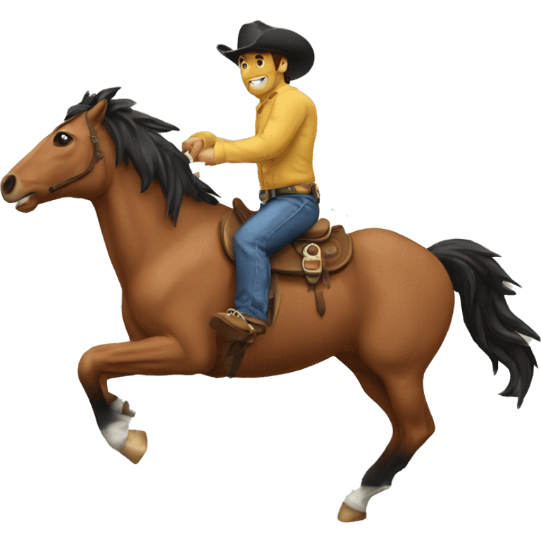 Wyoming bucking horse emoji