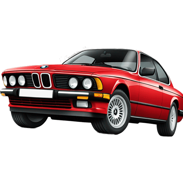 Red 1988 BMW 635CSI E24 emoji