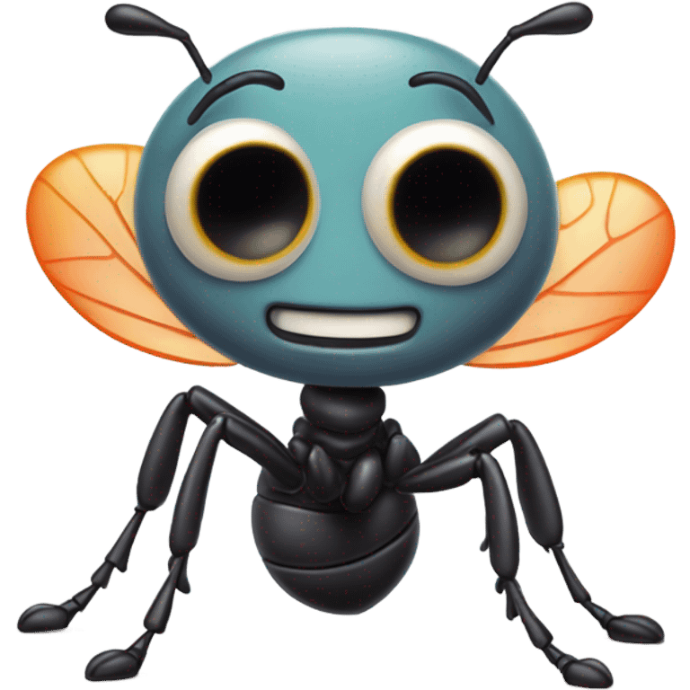 cute cartoon kawai Ant emoji