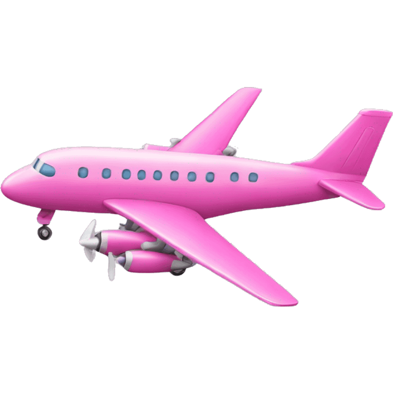 Pink plane emoji