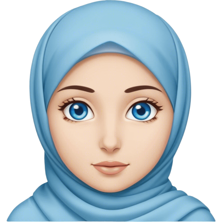 Turkish beautiful finish Konya girl blue eyes with hijab  emoji