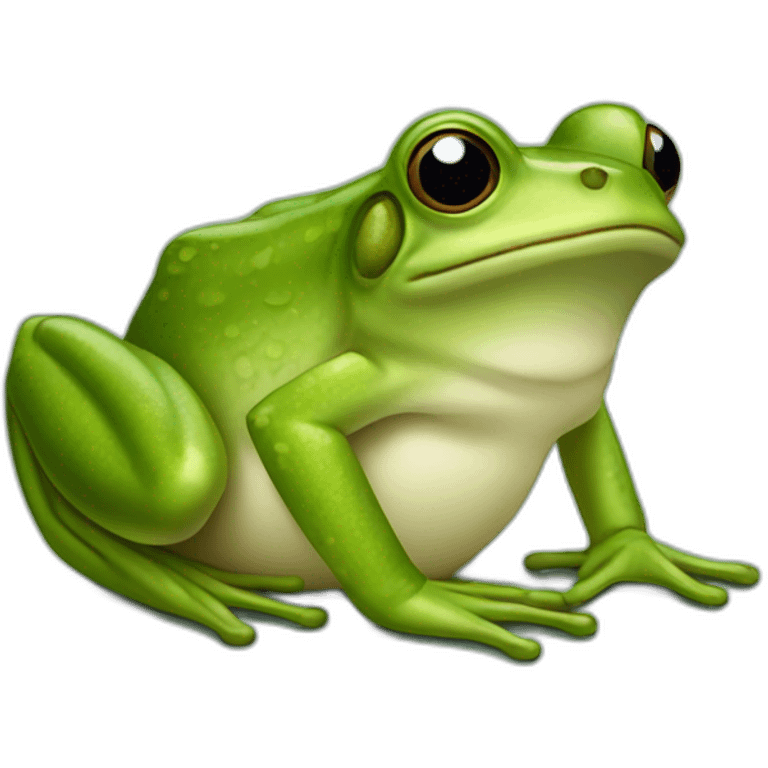 Pépé thé frog emoji