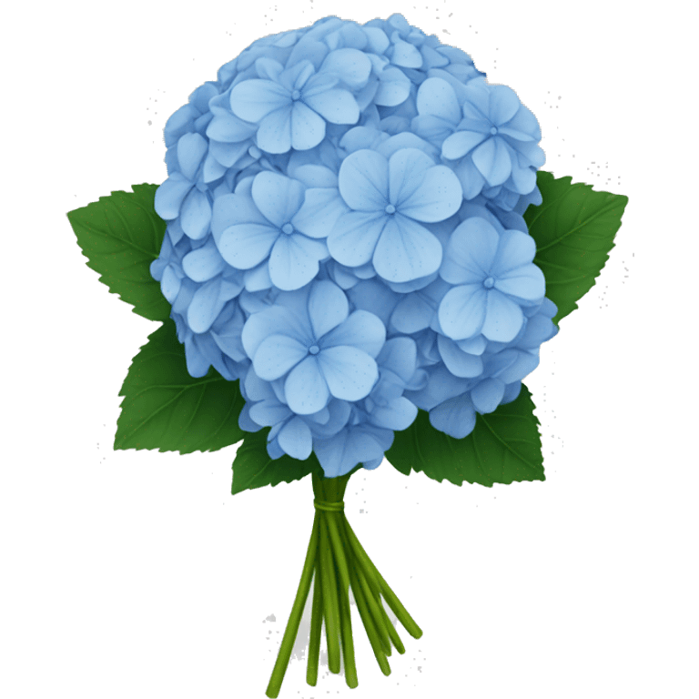 Single colored Hydrangea bouquet emoji