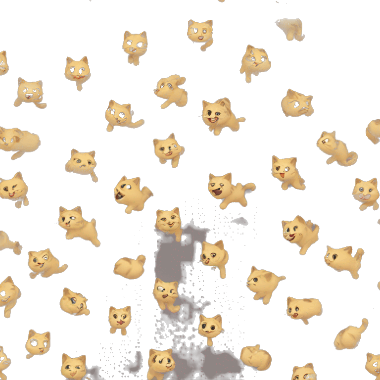 Cat run emoji