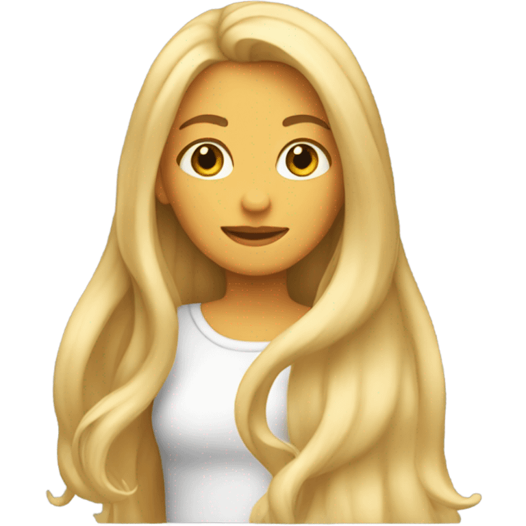 Blond girl  emoji