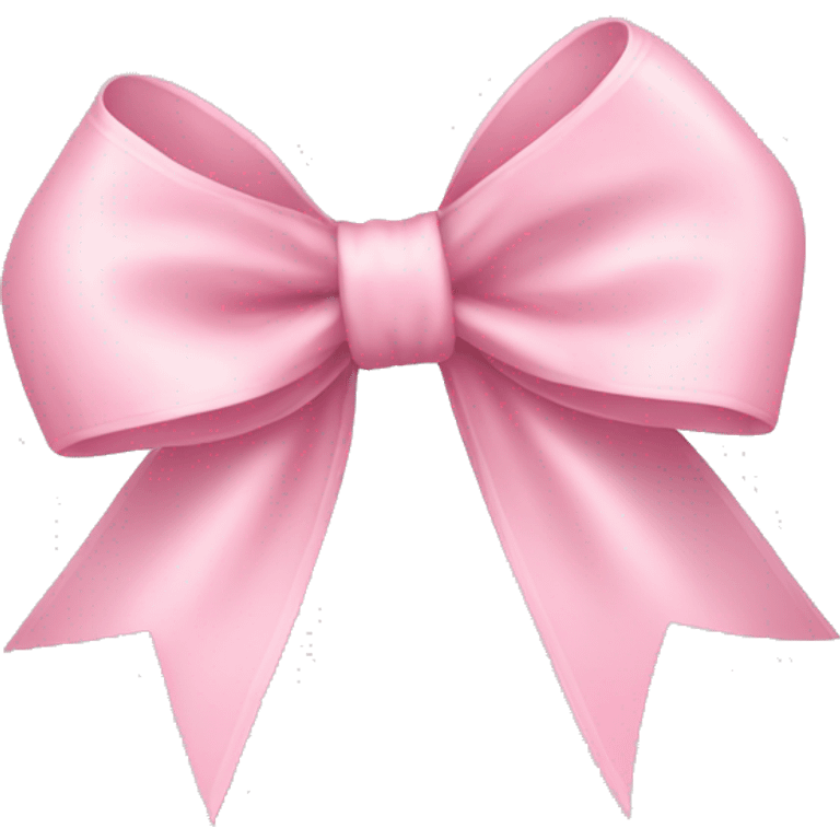 light pink ribbon bow emoji