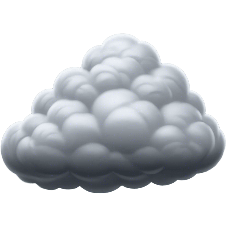 Cinematic Realistic Nimbus Emoji, Dark and foreboding, with thick, heavy clouds swirling ominously in the sky. The clouds are dense with rain, ready to pour down as the atmosphere charges with energy and anticipation. Soft glowing outline, capturing the essence of stormy tension and impending rain in a dense nimbus cloud! emoji